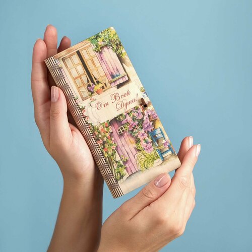 Конверт деревянный с печатью 