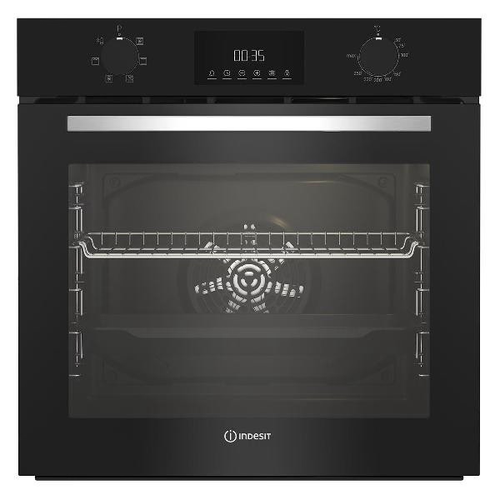 Встраиваемый духовой шкаф электрический Indesit IFE 3644 BL 2400 Вт объем 72 л 2599900₽