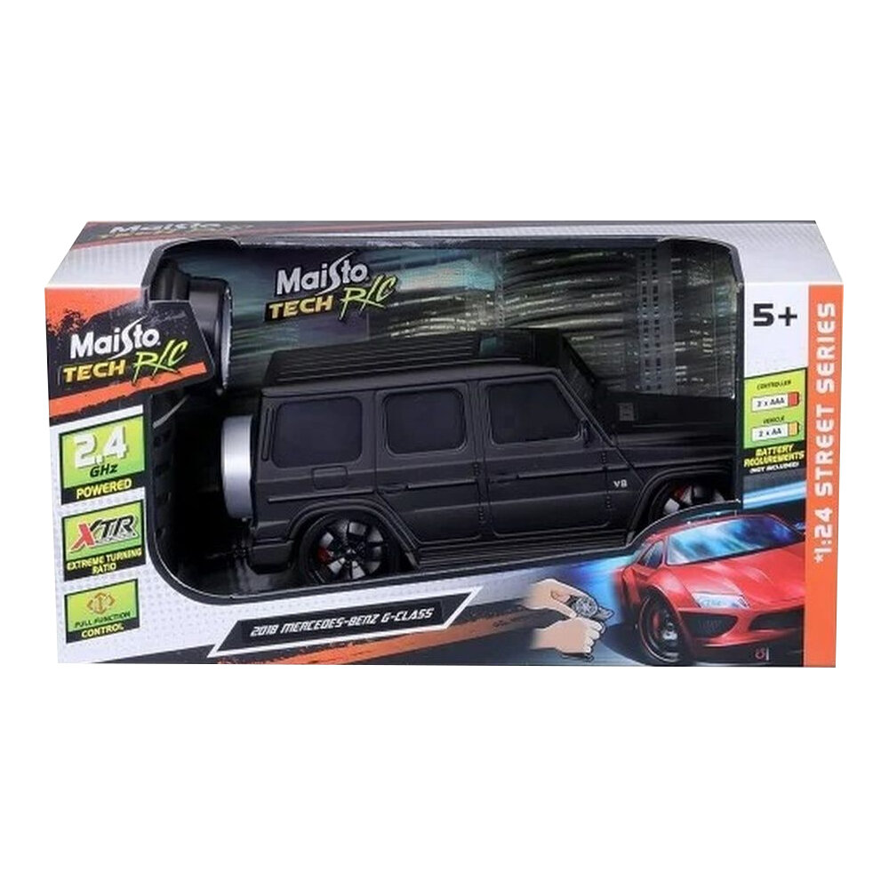 Maisto Радиоуправляемая машинка Mercedes Benz G Class 24 GHz 1:24 черная