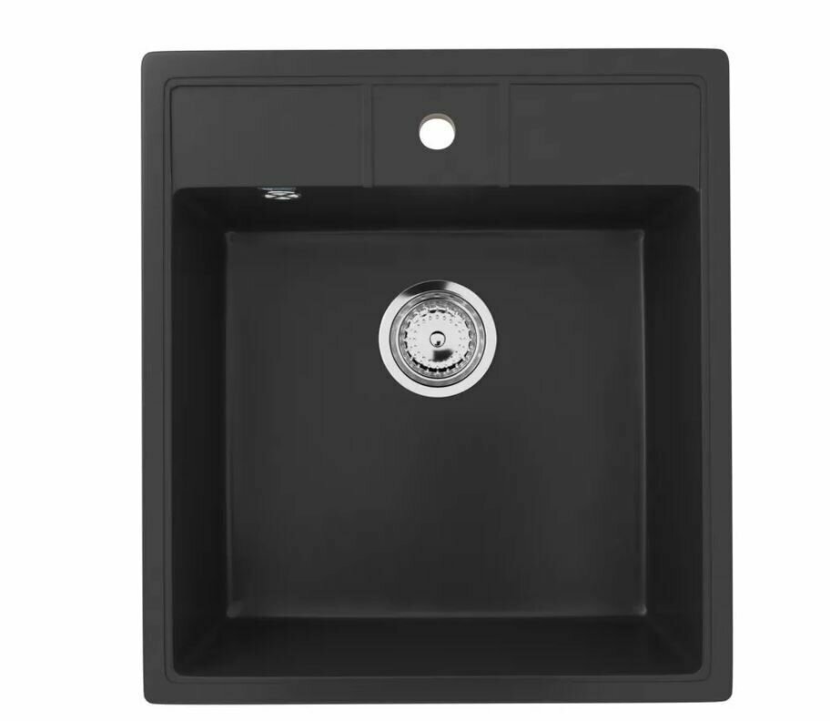 Кухонная мойка Ulgran U-406-ультра-черная