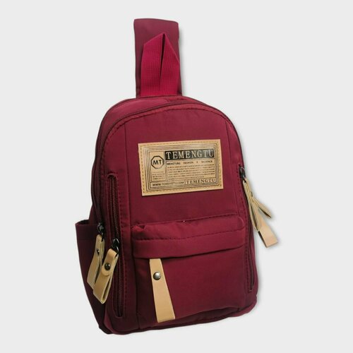 Сумка-слинг, тканевый рюкзак, однолямочный рюкзак, красный рюкзак слинг красный