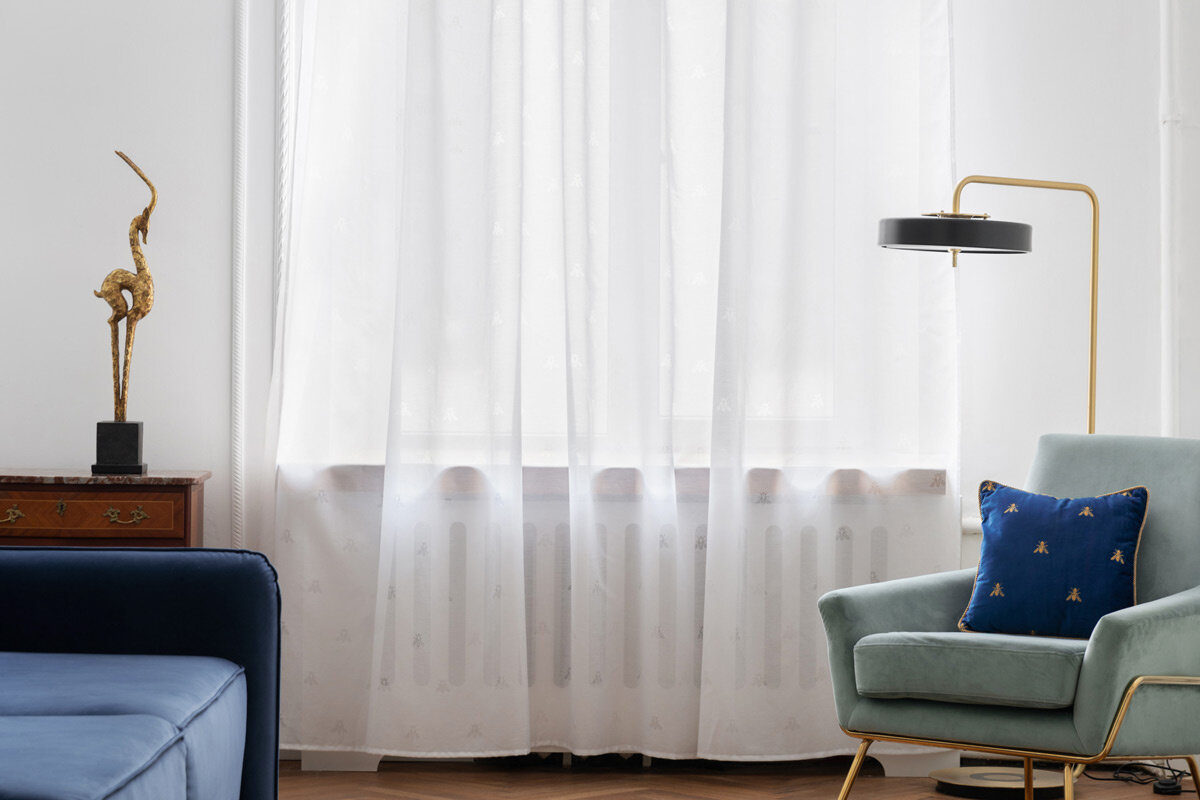 Тюль готовый деворе 280х270 см Zolotoy Roy Moroshka цвет Белый — фото 1