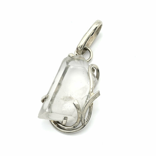 фото Подвеска радуга камня, горный хрусталь, бесцветный, белый