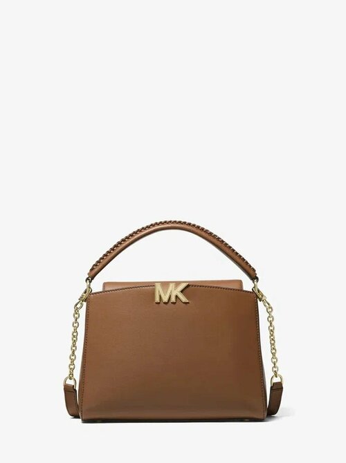 Сумка кросс-боди MICHAEL KORS, фактура плетеная, гладкая, коричневый