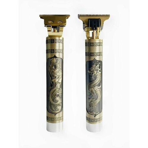 Триммер электрический для бороды и усов Золотой дракон с 4 сменными насадками золотистый 39900₽