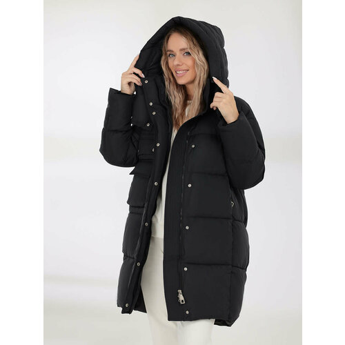 Куртка VITACCI, размер 46-48, черный куртка бомбер женский черный р l 46 48