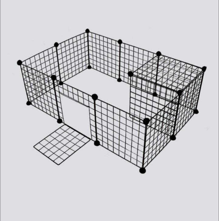 Вольер для домашних животных, клетка для щенков котят грызунов (можно собрать любой формы) - фотография № 3
