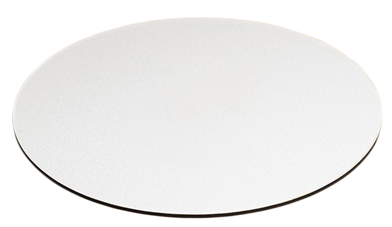 фото Подложка под торт усиленная 30 см. Премиум шелк белая, 3 мм.