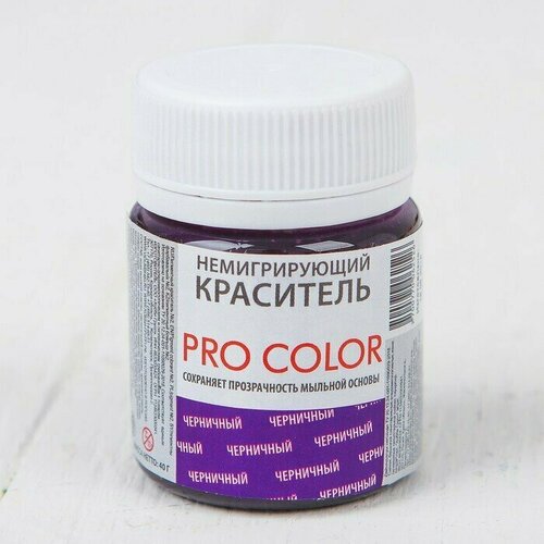 фото Краситель немигрирующий pro color, черничный, 40 г activ