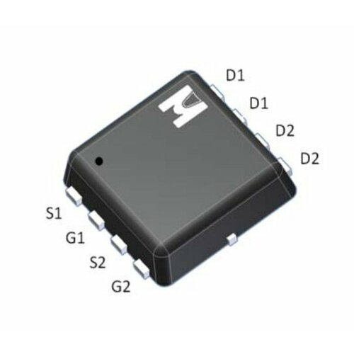 Микросхема EMB17A03V N-Channel MOSFET 30V 10A EDFN3x3 микросхема si4916dy n channel mosfet 30v 10a so 8