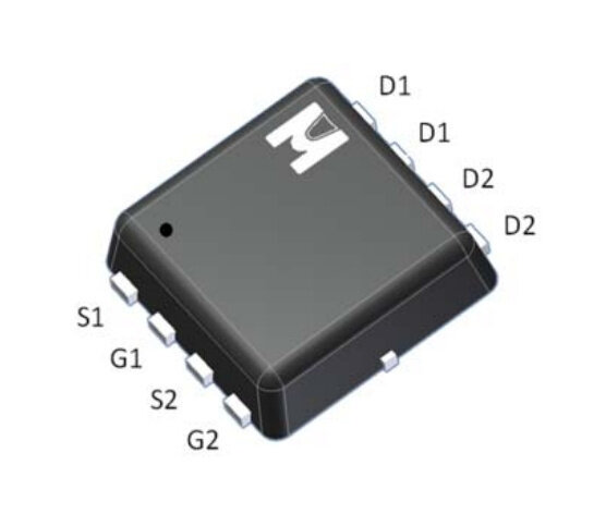 Микросхема EMB17A03V N-Channel MOSFET 30V 10A EDFN3x3