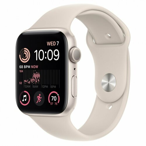 Часы Apple Watch Series SE 44mm 2022 сияющая звезда (алюм.) ремешок сияющая звезда {MNJX3} Global
