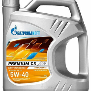 Масло моторное Gazpromneft Premium C3 5W-40 4л синтетика 253142233 ...
