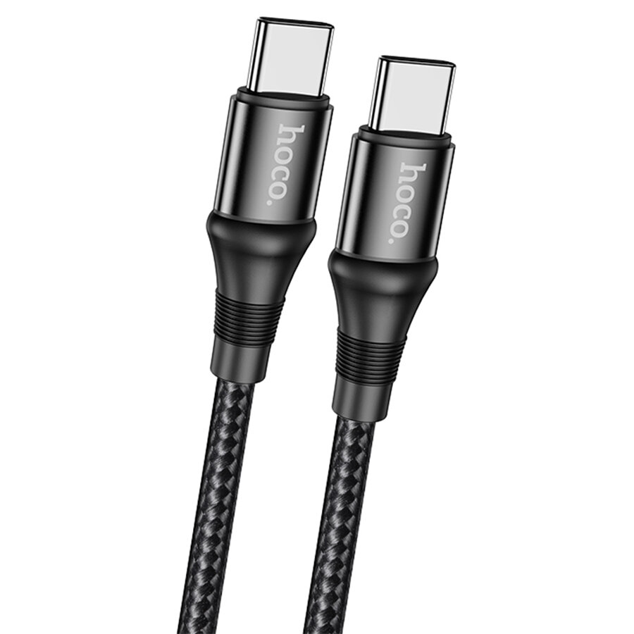 Кабель USB-C HOCO X50 Exquisito Type-C - Type-C, 5A, 1 м, черный