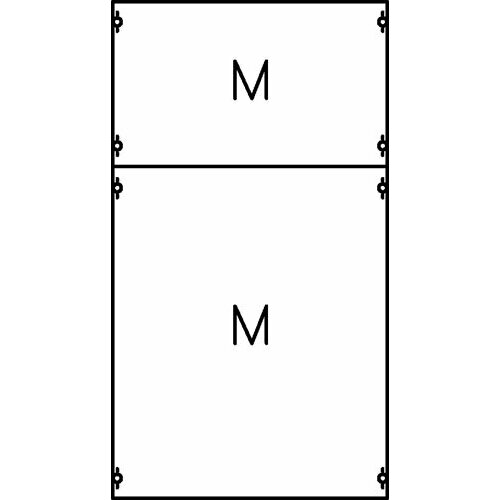 модуль с монтажной платой 2ряда 2рейки abb mbm212 ABB Панель с монтажной платой 1ряд/5рейки h=750мм 2СPX037614R9999