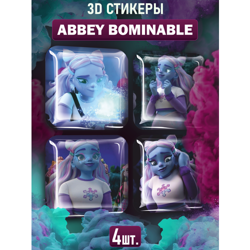 Наклейки на телефон 3D стикеры Abbey Bominable Эбби Боминейбл MH fashion angels набор для декорирования ободков школа монстров 64056