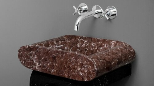 Мраморная раковина для ванной Sheerdecor Dia 029022111 из красного натурального камня