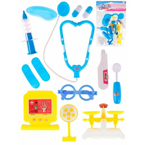 Игровой набор доктора Люблю лечить-2 12 предметов в пакете 660₽