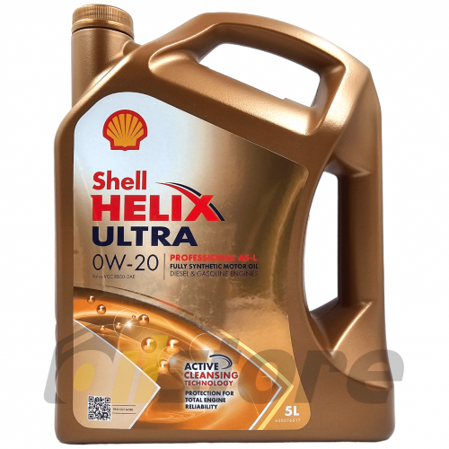 Моторное масло Shell Helix Ultra Professional AS-L 0W-20, 5л