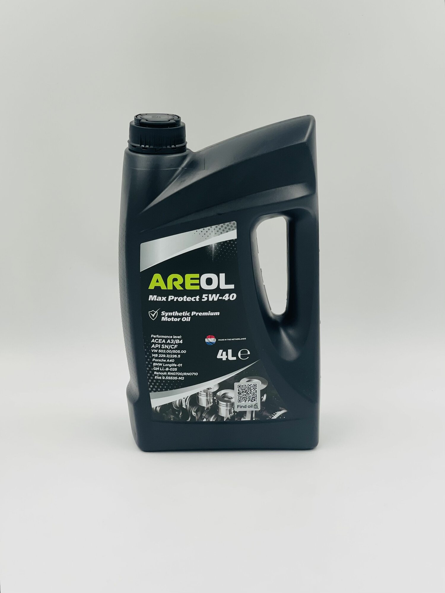 Масло моторное Areol Max Protect 5w-40, синтетическое 4л