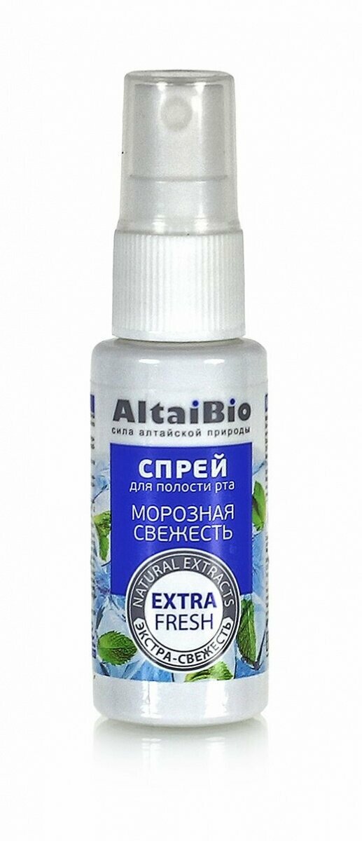 Спрей для полости рта от запаха изо рта Морозная свежесть Алтайбио 30 мл