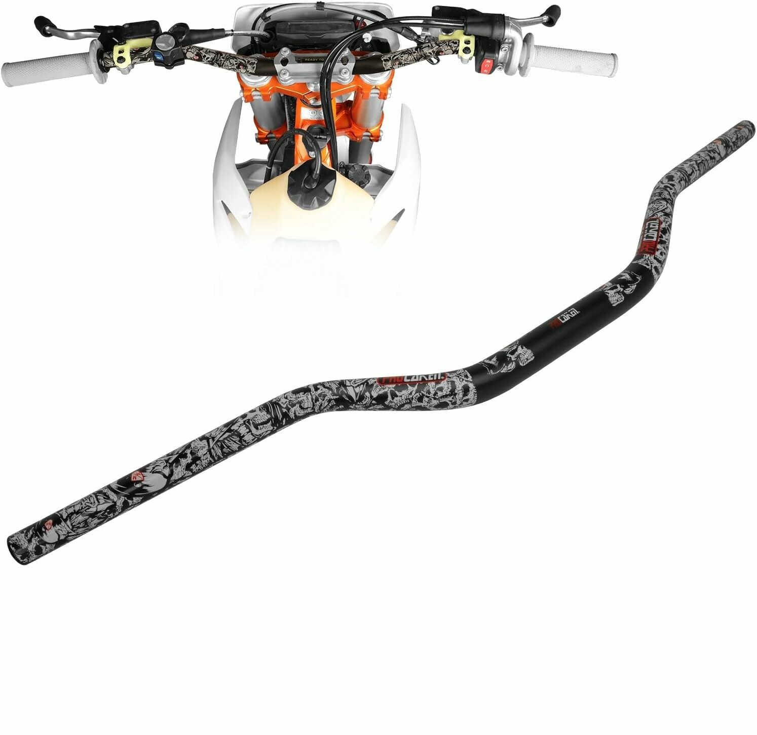 Руль на мотоцикл питбайк Pro Taper EVO Scull 22/28 мм