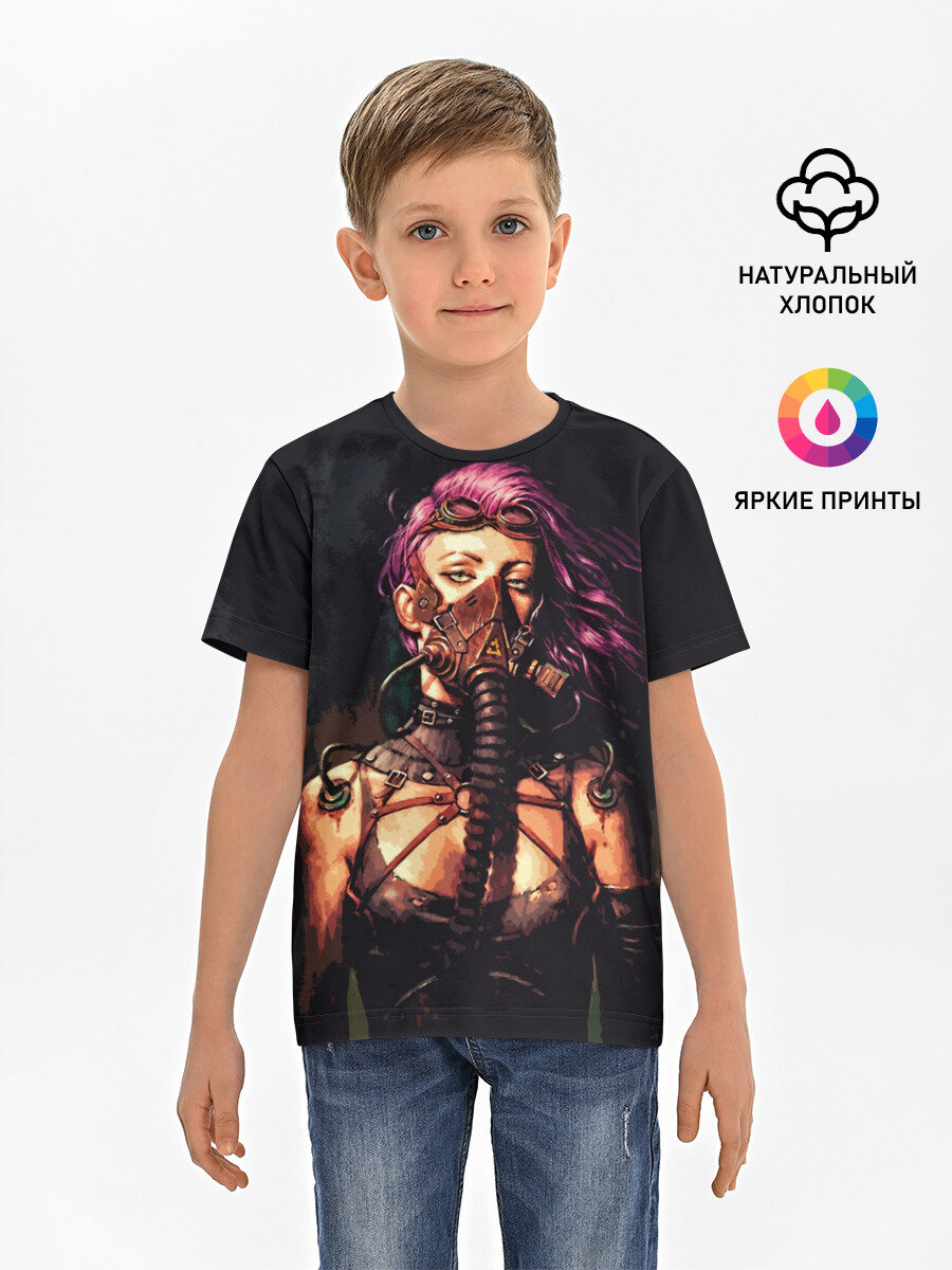 Футболка Lacotton.ru хлопковая детская Steampunk girl | Стимпанк