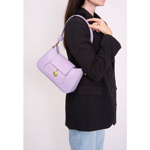 Сумка багет Vael, фактура гладкая, матовая, purple