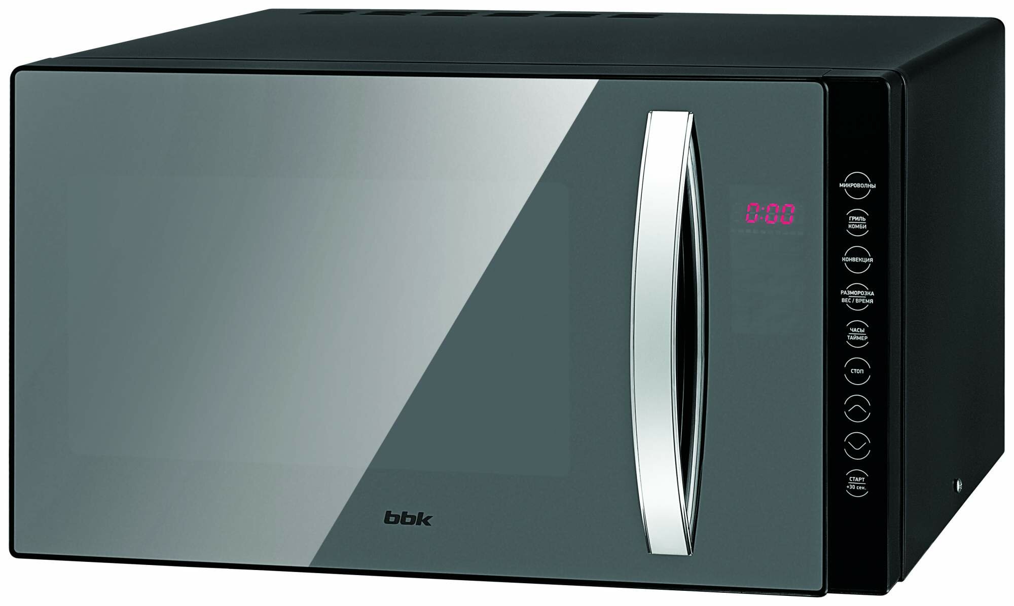 Микроволновая печь с грилем и конвекцией BBK 23MWC-881T/B-M black