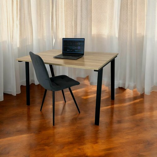 Изображение товара Стол компьютерный/ Актив, 100*60 см, цвет столешницы Дуб Сонома, Ножки черные.