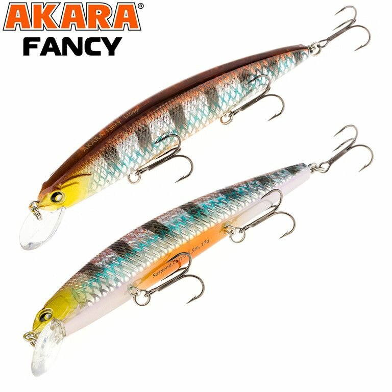 Воблер Akara Fancy 110SP 17гр. (3/5 oz 4,3 in) A209
