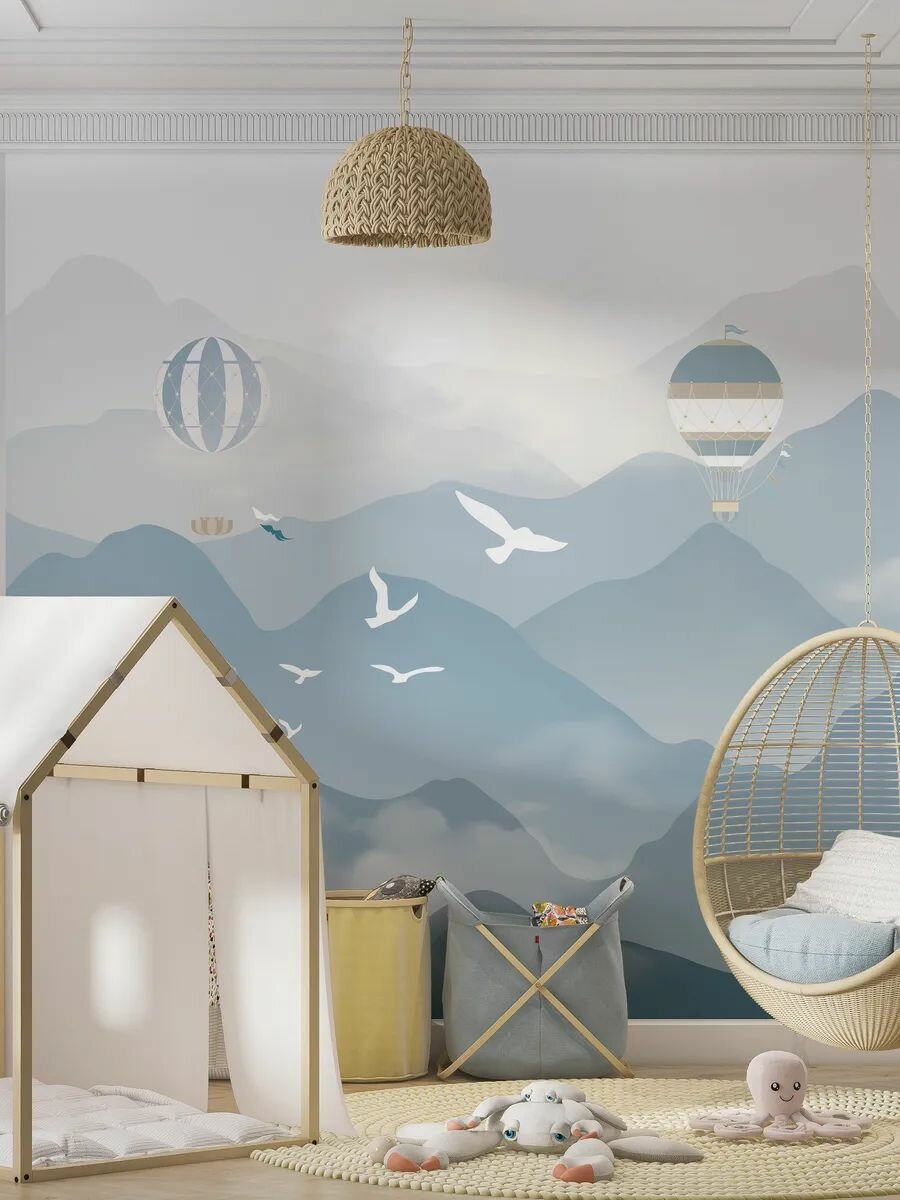 Фотообои Воздушные шары 400х280 см флизелиновые на стену Mondeco — фото 1