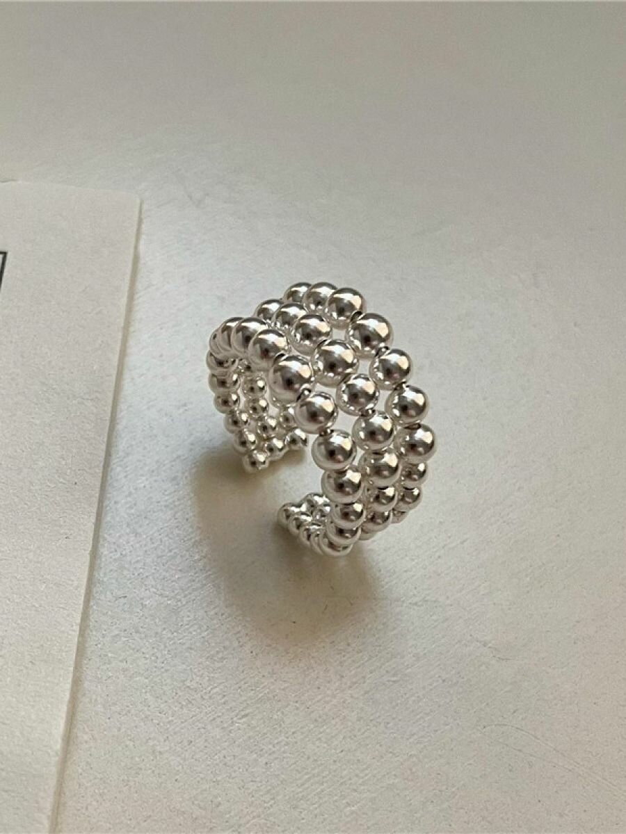 Набор колец, безразмерное, серебристый — фото 1