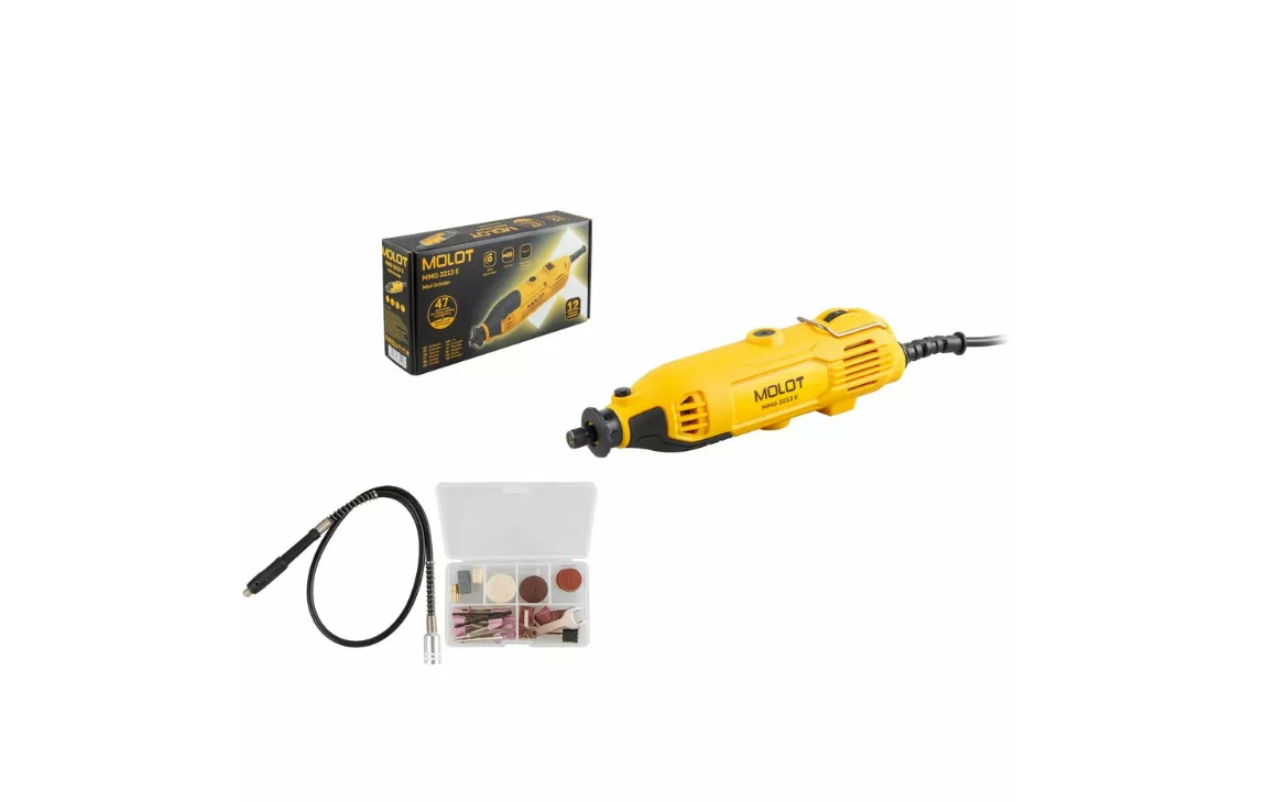 Гравер электрический Molot MMG3213 с набором насадок 25 шт.