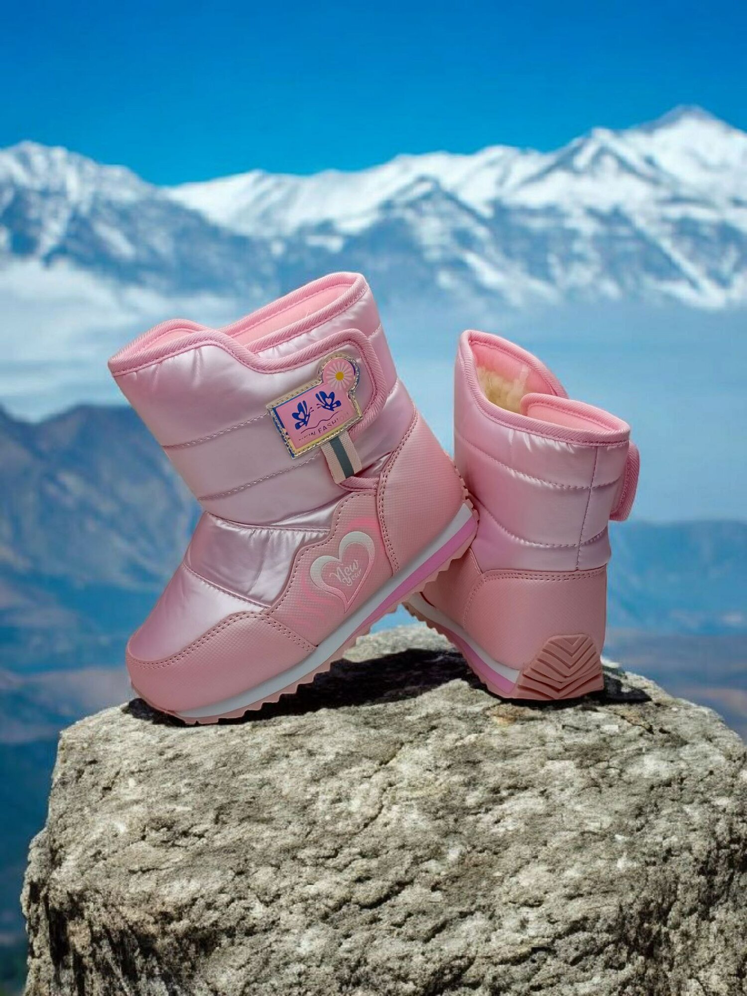 Дутики , размер 30, розовый — фото 1