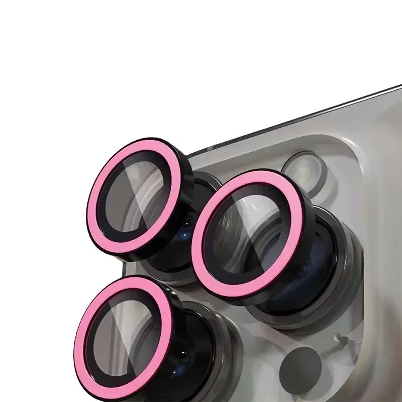 2-3 Шт. Светящаяся Керамическая Защитная Пленка Для Камеры 16pro 16proMax(3pcs, Розовый, pink