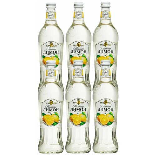 Лимонад "Вкус Года" Premium "Лимон" / 6 бутылок в стекле по 600 мл.