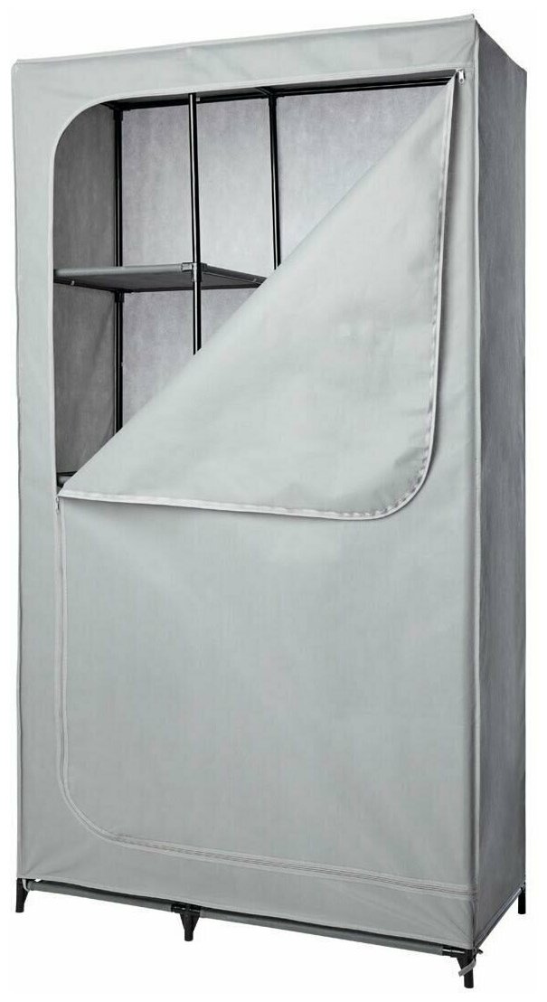 Шкаф-чехол 180x100x45 см металл цвет серый - фотография № 3