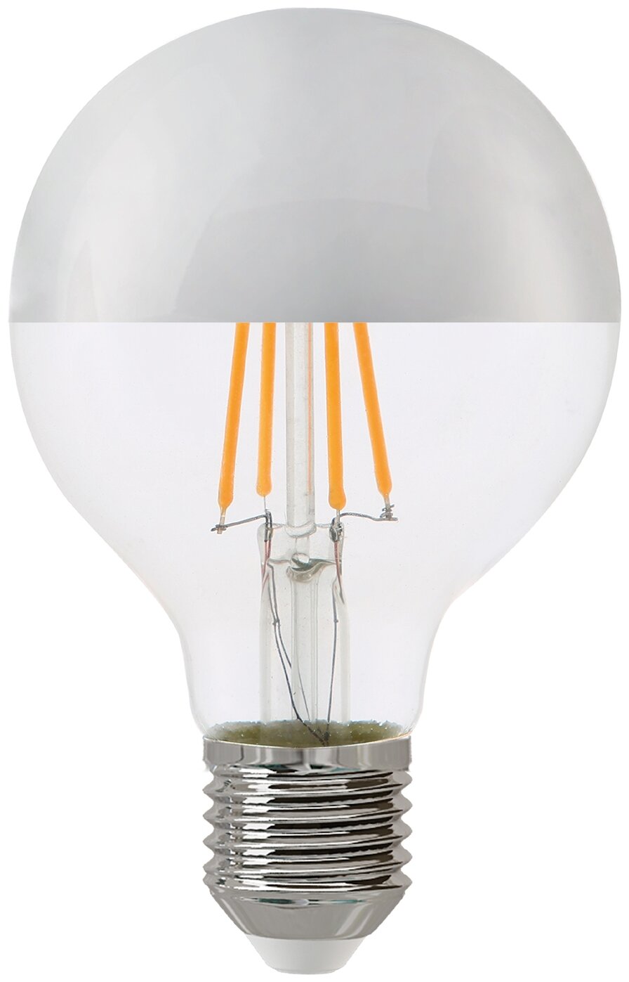 Лампа светодиодная Hiper THOMSON LED FILAMENT G80 5,5W 550Lm E27 4500K silver