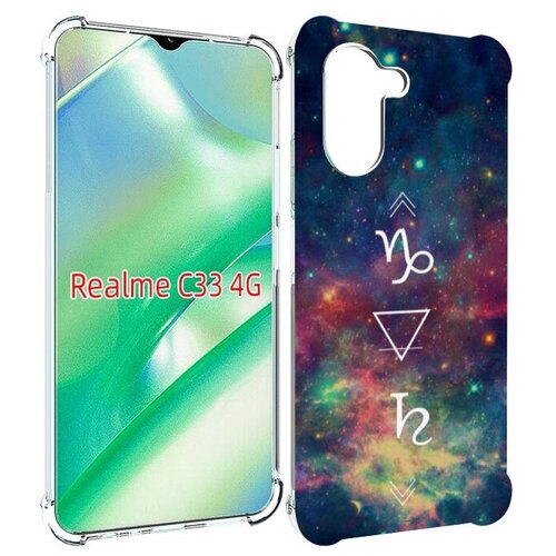 Чехол MyPads знак зодиака козерог 5 для Realme C33 4G задняя-панель-накладка-бампер