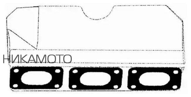 BGA MG0585 MG0585_прокладка коллектора выпускного!\ BMW E46/E39/E38/E65/X5 2.0-3.0 24V M52/M54 98>