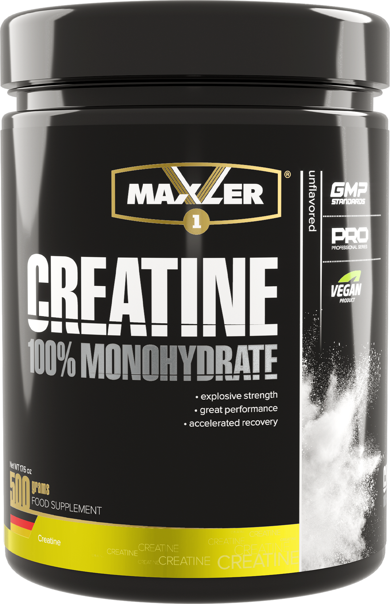 Креатин моногидрат Maxler Creatine 100% Monohydrate, 500 гр. (банка)