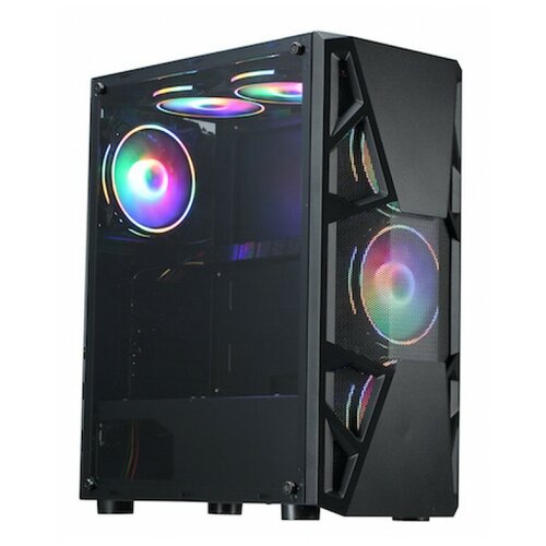 Корпус ATX Formula CL-3303B RGB, Midi-Tower, без БП, черный