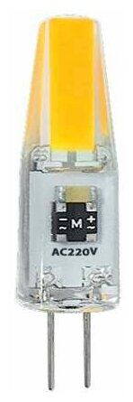 Лампа светодиодная PLED-G4 COB 3Вт капсульная 3000К тепл. бел. G4 240лм 220В JazzWay 2857446
