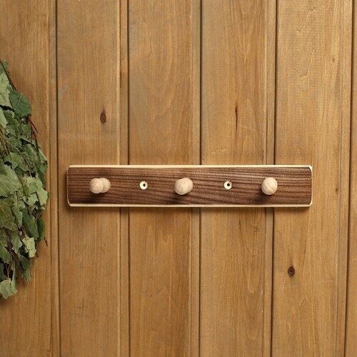 Вешалка деревянная 3 крючка Термо 486₽