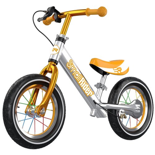 Беговел Small Rider Foot Racer 3 Air, серебристый/бронзовый беговел small rider foot racer 3 eva серебро бронза