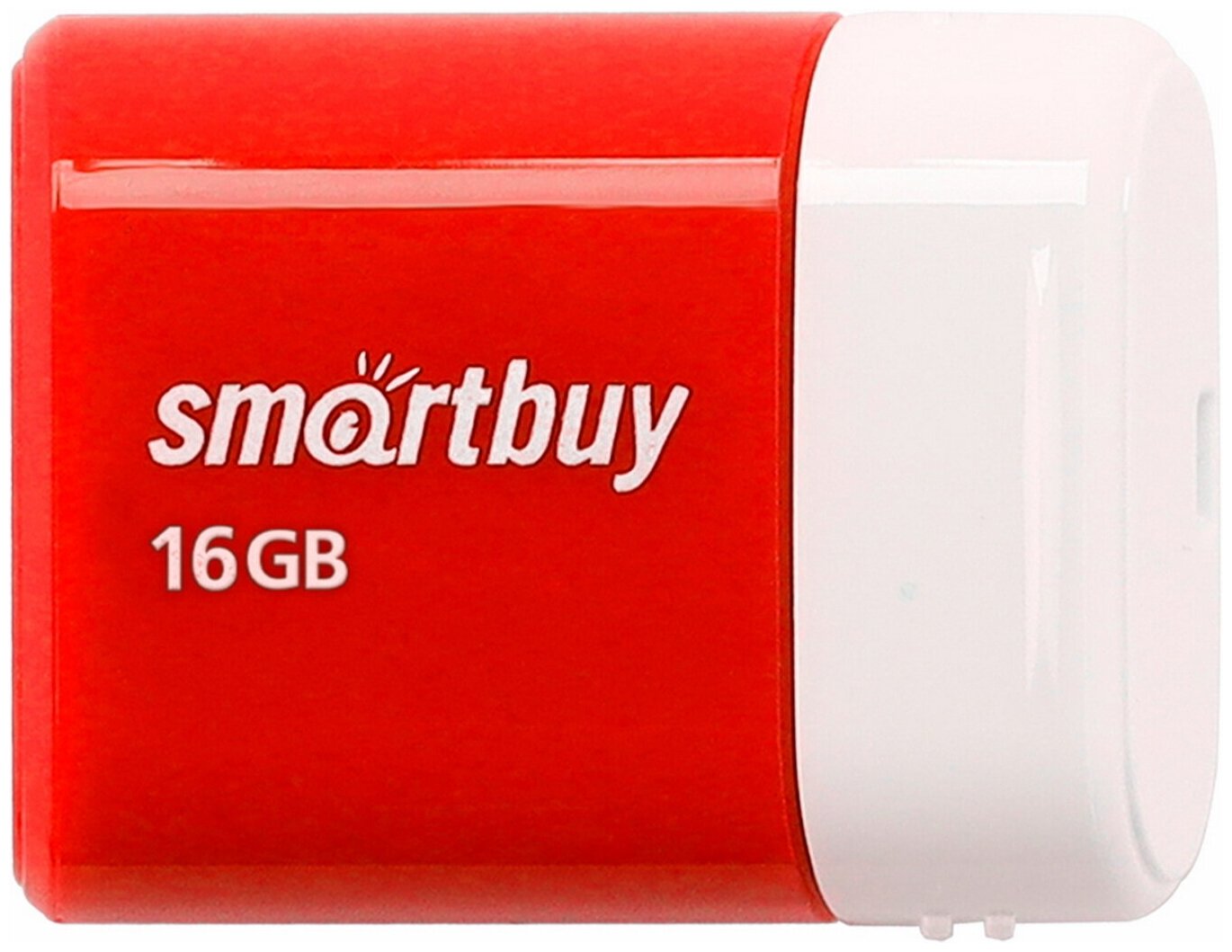 Флеш-накопитель USB 2.0 Smartbuy 16GB LARA Red (SB16GBLARA-R)