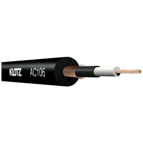 фото Кабель акустический с катушки двухжильный klotz ac106sw.050, 1 м