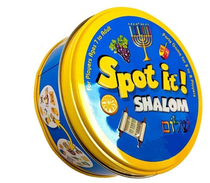 Magicstyle Оригинальная настольная игра Дубль Spot It Shalom (игра похожа на доббль/dobble)