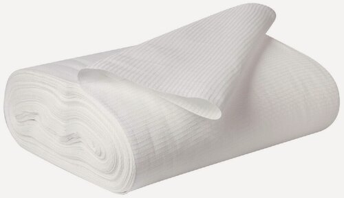 Изображение товара Ткань вафельное полотно плотность 130 г/м2, размер 40 см х 20 м, цвет: белый, 1 рулон